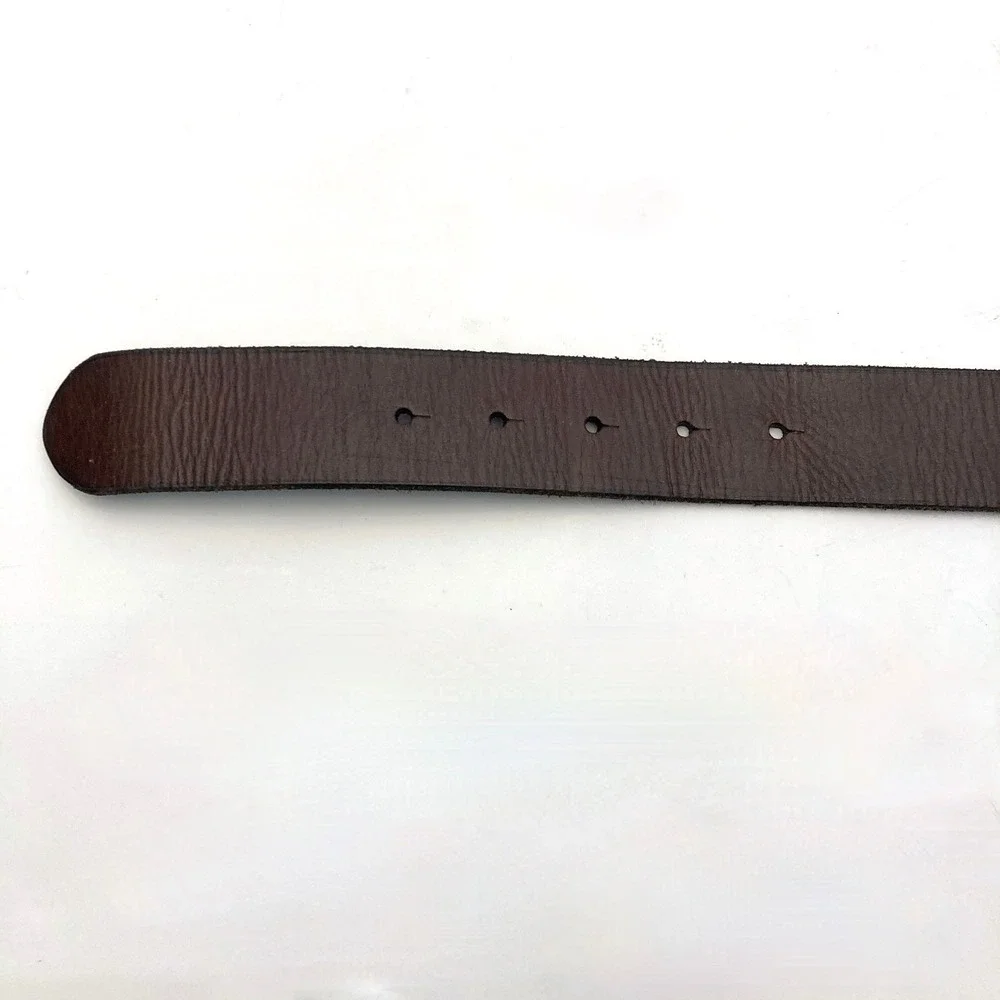 POLO RALPH LAUREN Brown Leather Belt Pony Buckle Mens 40/100 1.5